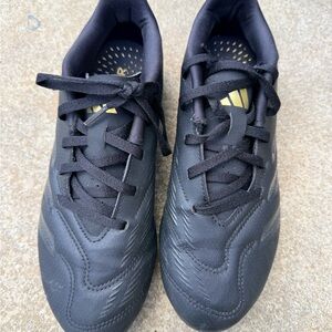 Adidas Predator Black/Gold Football Soccer Cleats SZ US 6.5 Excellent!!